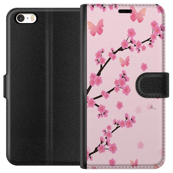 Apple iPhone 5 Plånboksfodral Blommor