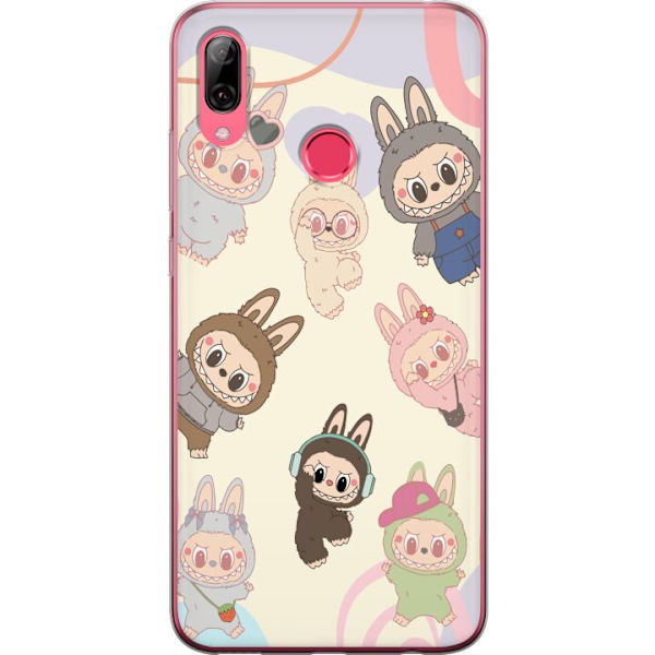 Huawei Y7 (2019) Läpinäkyvä kuori Labubu Pop Mart Kokoelma Motiivi Figuuri Kokoelma Suunnittelu Suosittu Taidelelu Pop Mart Luova Graafinen