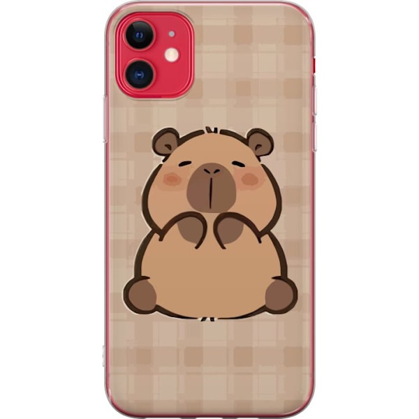 Apple iPhone 11 Gennemsigtig cover Mobilskal kawaii capybara flera figurer japansk stil