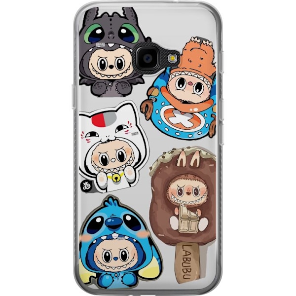 Samsung Galaxy Xcover 4 Läpinäkyvä kuori Labubu hahmokokoel