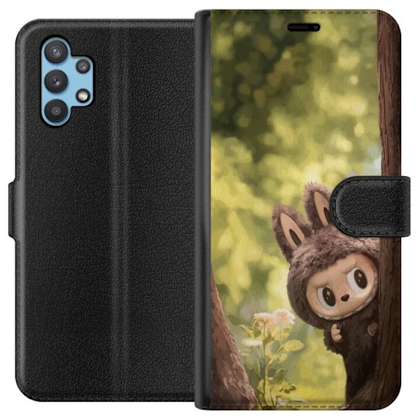 Samsung Galaxy A32 5G Lommeboketui Labubu Graffiti Vibes – Gatukunst i Monsterform
