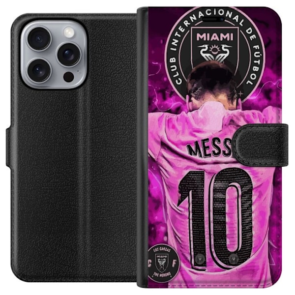 Apple iPhone 16 Pro Max Tegnebogsetui Lionel Messi (Inter Miam