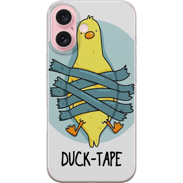 Apple iPhone 16 Gjennomsiktig deksel Duck Tape