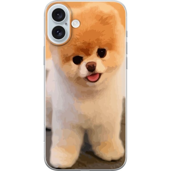 Apple iPhone 16 Plus Gennemsigtig cover Sød Hund