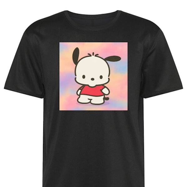 Trenings T-skjorte | Sport T-skjorte for Voksen Kawaii Sanrio svart 4X-Large