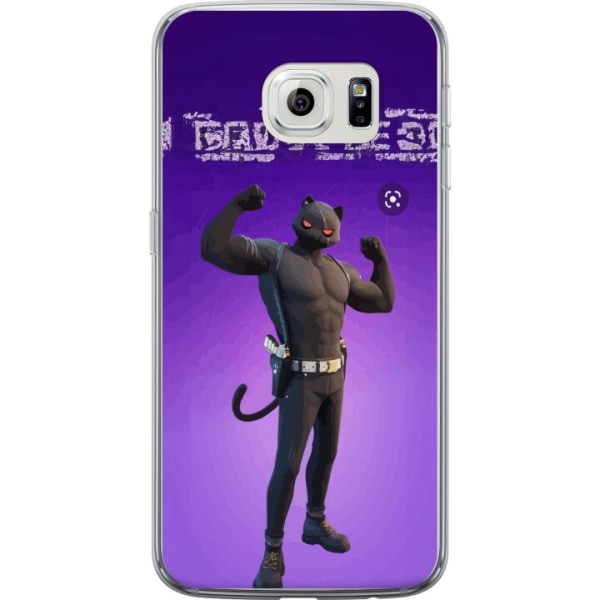 Samsung Galaxy S6 edge Gennemsigtig cover Fortnite - Meowscles