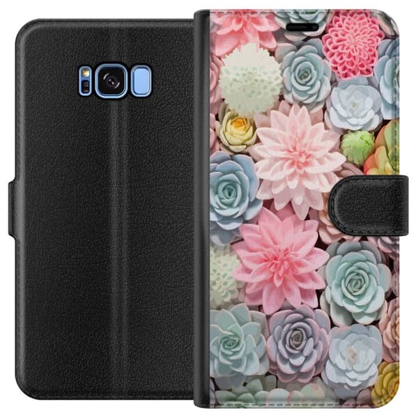 Kompatibelt Lommeboketui til Samsung Galaxy S8 Grønne planter