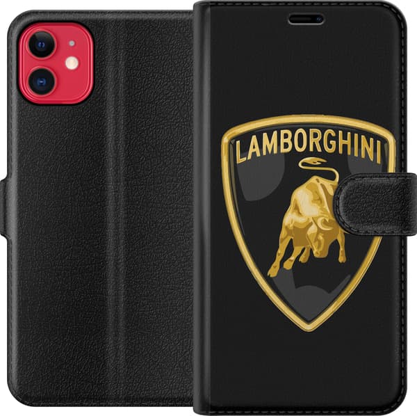 Kompatibel Tegnebogsetui til Apple iPhone 11 Lamborghini