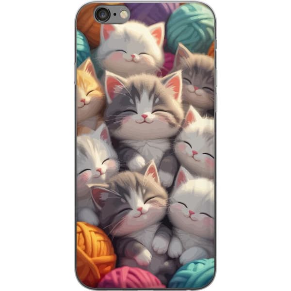 Kompatibel Mobilcover til Apple iPhone 6s Plus Sovande kattungar beige