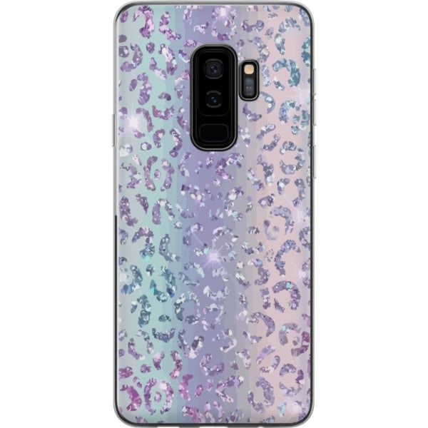 Samsung Galaxy S9+ Genomskinligt Skal Glitter Leopard