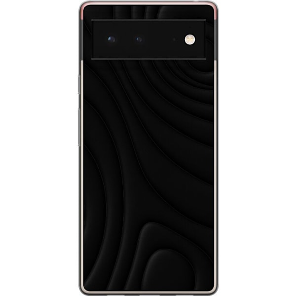 Google Pixel 6 Genomskinligt Skal Black Waves