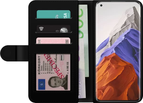 Kompatibelt Lommeboketui til Xiaomi Mi 11 Pro Blå elgitarr blå