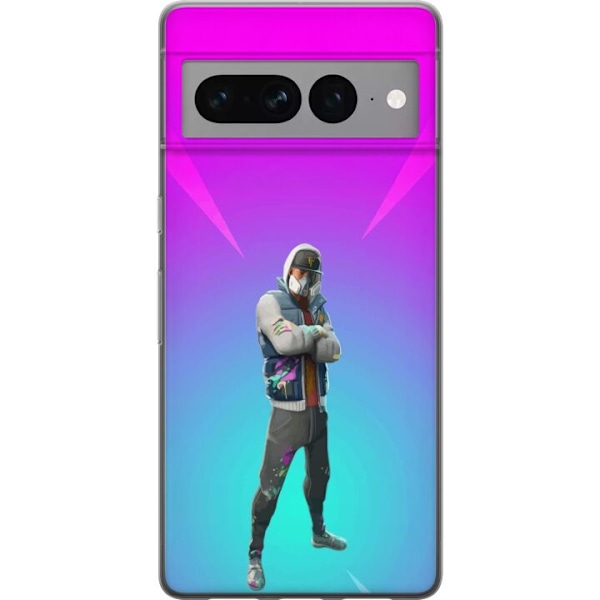 Google Pixel 7 Pro Gennemsigtig cover sort ridder fortnite