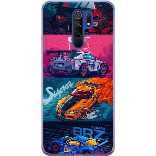 Xiaomi Redmi 9 Gennemsigtig cover Subaru Racing