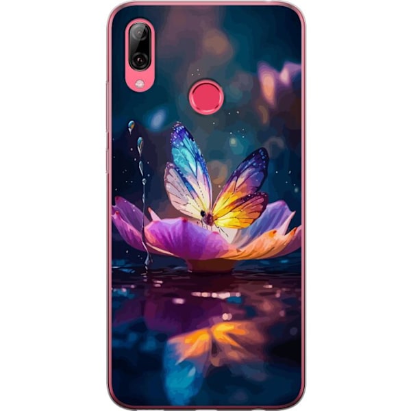 Huawei Y7 (2019) Genomskinligt Skal Fjäril