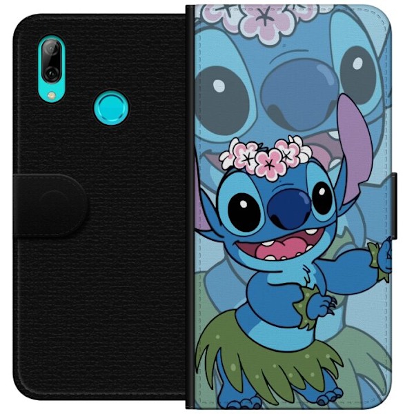 Huawei P smart 2019 Tegnebogsetui Stitch under Stjernerne - Magisk Anime-stil