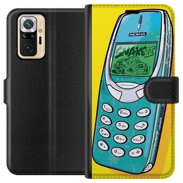 Xiaomi Redmi Note 10 Pro Lompakkokotelo Nokia 3310, Snake 2, p