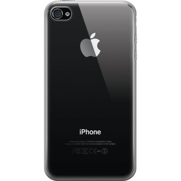 Apple iPhone 4 Läpinäkyvä Kuoret TPU