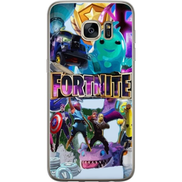 Samsung Galaxy S7 edge Läpinäkyvä kuori Fortnite