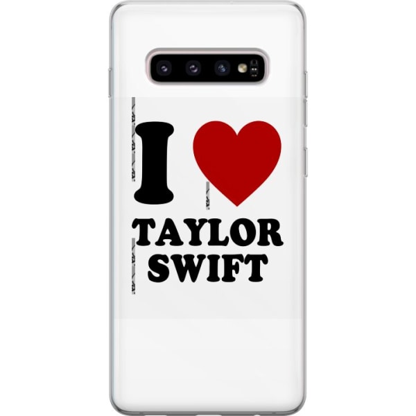 Samsung Galaxy S10+ Läpinäkyvä kuori Taylor Swift
