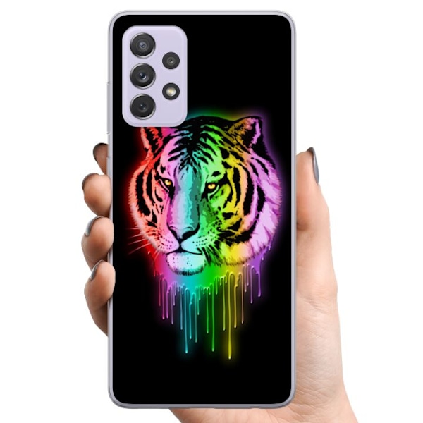 Samsung Galaxy A52s 5G TPU Mobilskal Neon Tiger