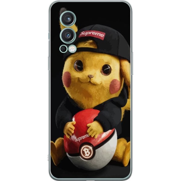 OnePlus Nord 2 5G Läpinäkyvä kuori Pikachu Supreme