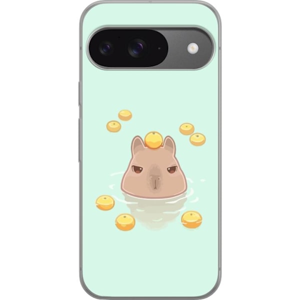 Google Pixel 9 Läpinäkyvä kuori Capybara