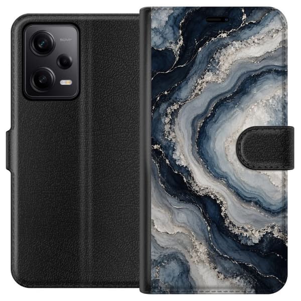 Kompatibelt Plånboksfodral till Xiaomi Redmi Note 12 Pro Nattagat blå