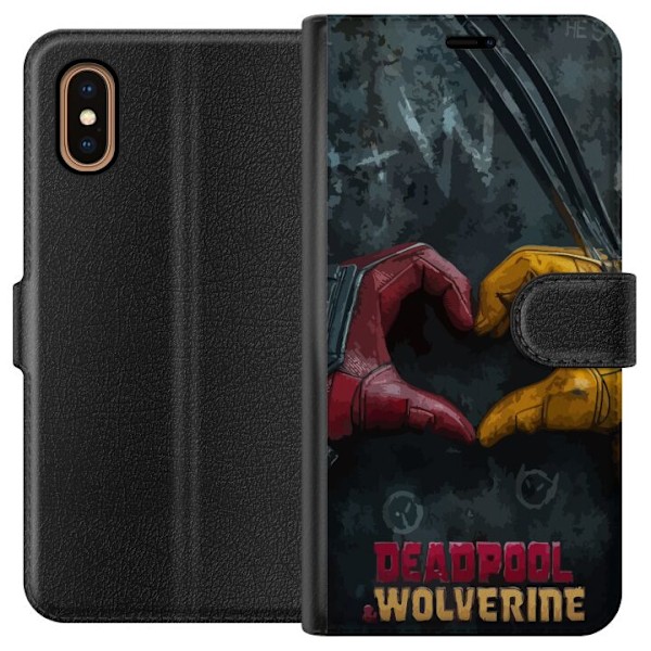 Apple iPhone XS Max Plånboksfodral Wolverine Deadpool