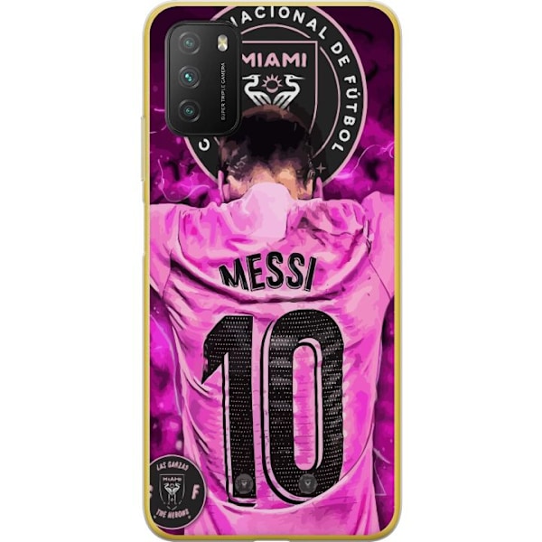 Xiaomi Poco M3  Genomskinligt Skal Messi