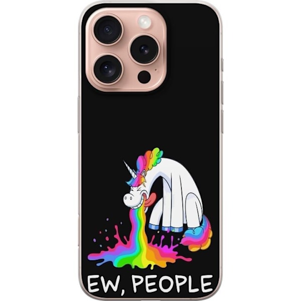 Apple iPhone 16 Pro Gennemsigtig cover EW People Unicorn