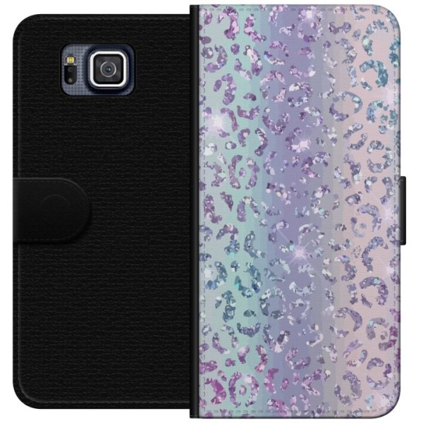 Samsung Galaxy Alpha Plånboksfodral Glitter Leopard