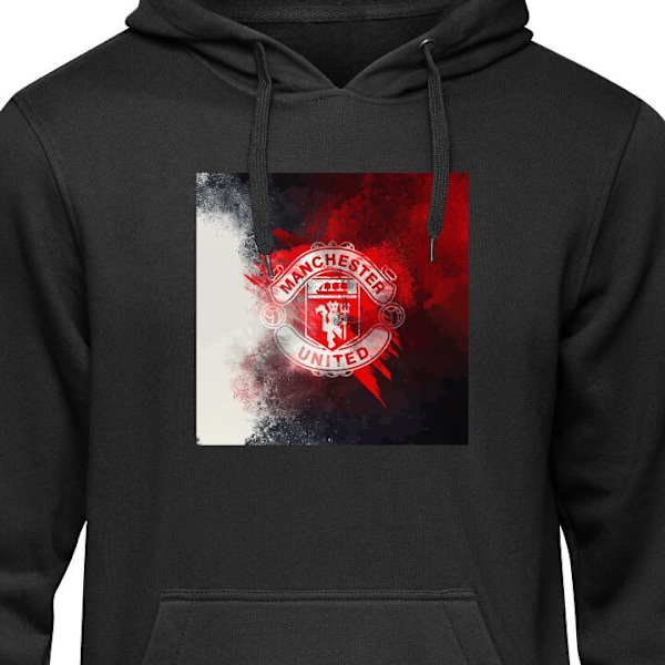 Barn-Hoodie | Mjuk Huvtröja för Barn Manchester United svart 5-6 År