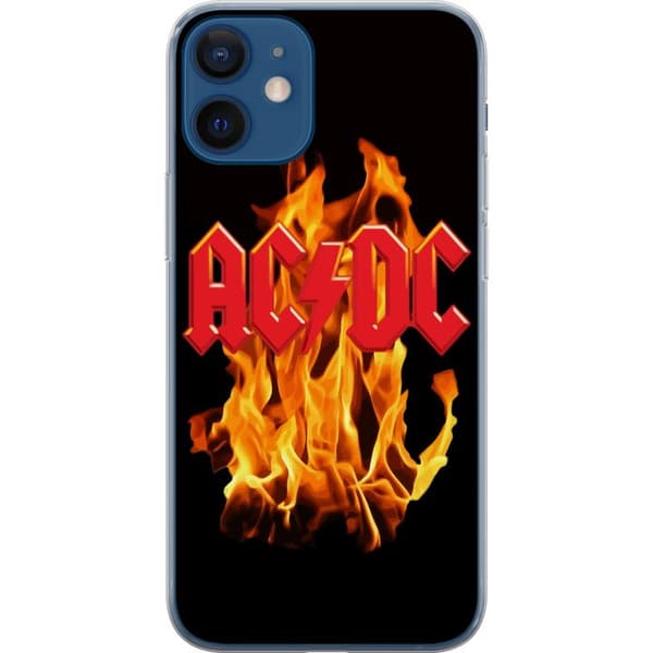 Kompatibelt Mobildeksel til Apple iPhone 12 AC DC Ild Rockeband Musikk