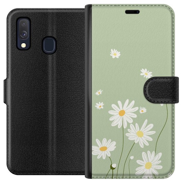 Samsung Galaxy A40 Plånboksfodral Prästkragar – blommigt m
