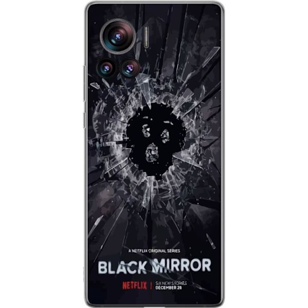Motorola Edge 30 Ultra Genomskinligt Skal Black Mirror Sci-Fi