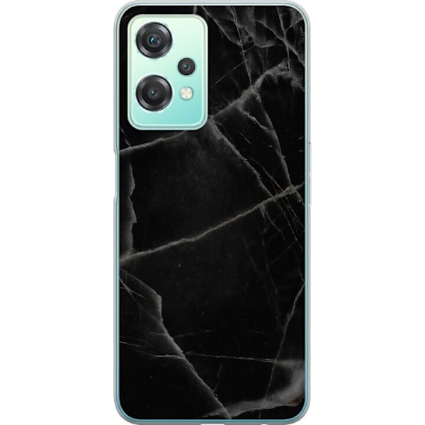 OnePlus Nord CE 2 Lite 5G Läpinäkyvä kuori Musta marmori
