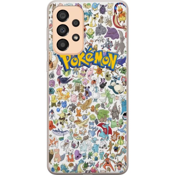 Samsung Galaxy A33 5G Läpinäkyvä kuori Pokémon