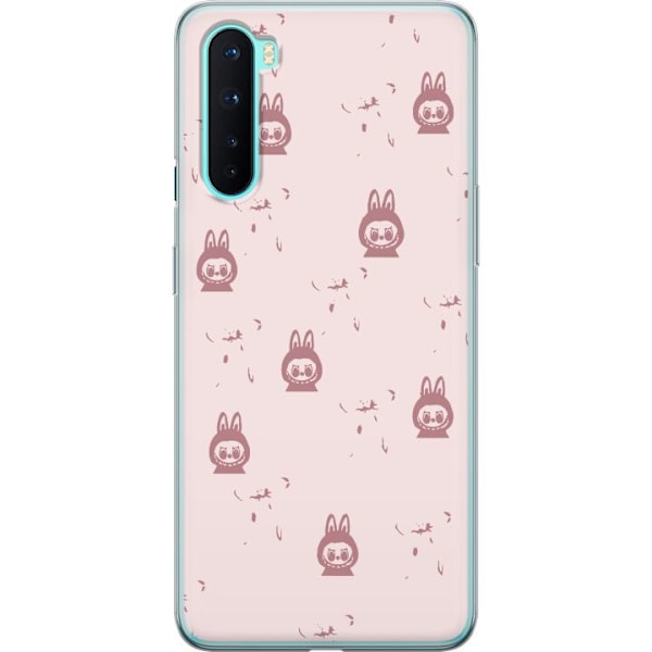 OnePlus Nord Läpinäkyvä kuori Labubu Neon Pop - Neonvärine