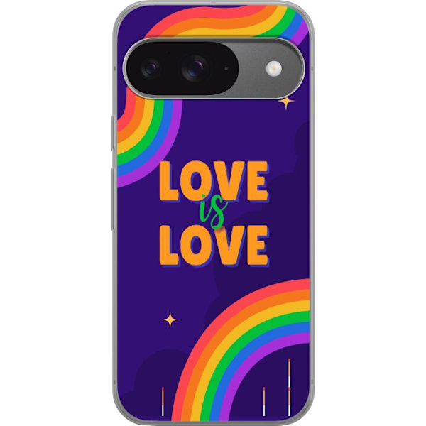 Google Pixel 9 Pro Gennemsigtig cover Love is Love