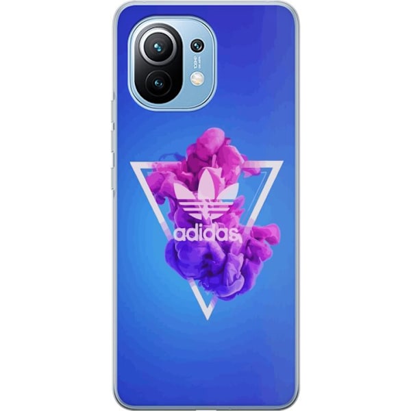 Xiaomi Mi 11 Gjennomsiktig deksel Adidas-inspirert blått desi