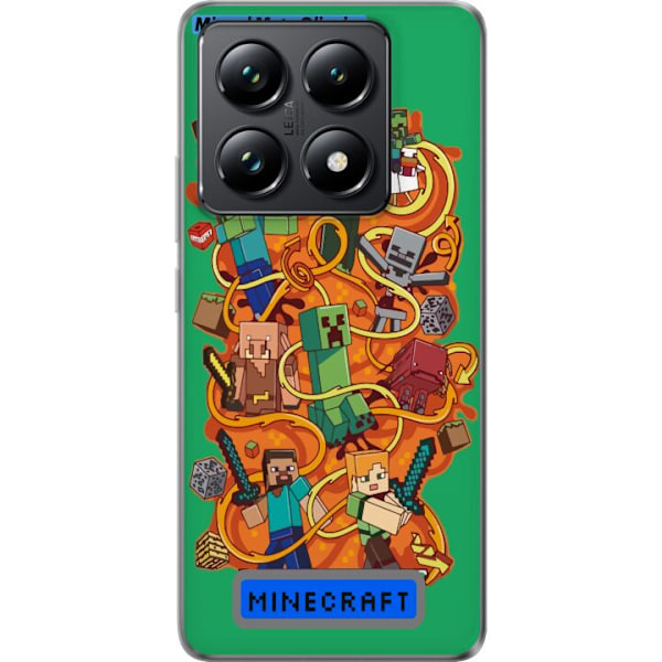 Xiaomi 14T Läpinäkyvä kuori Minecraft