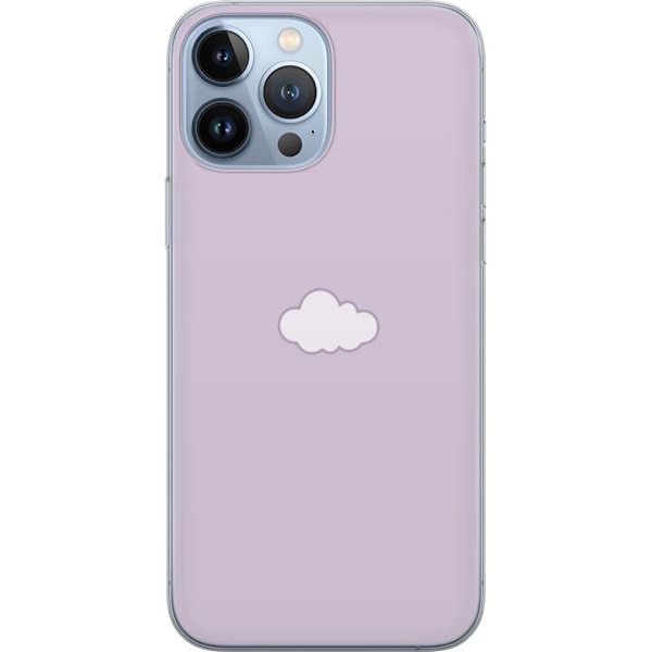 Apple iPhone 13 Pro Max Läpinäkyvä kuori Lila Pilvi - minim
