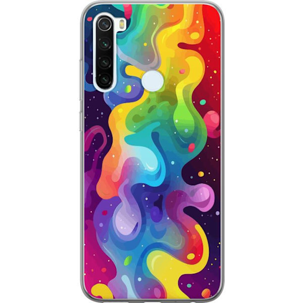 Xiaomi Redmi Note 8 Läpinäkyvä kuori Väriläiskä Abstrakti Taide Suunnittelu Värikäs Kuvio Moderni Suosittu Seinätaito Graafinen Trendi
