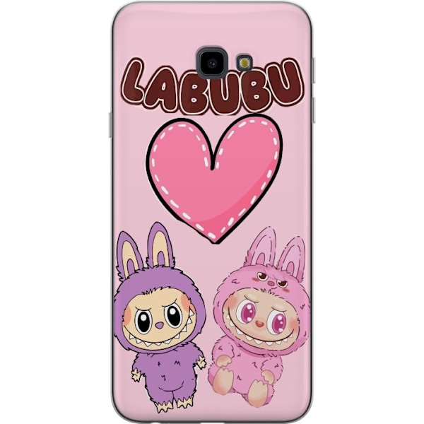 Samsung Galaxy J4+ Genomskinligt Skal Labubu Pink Monster
