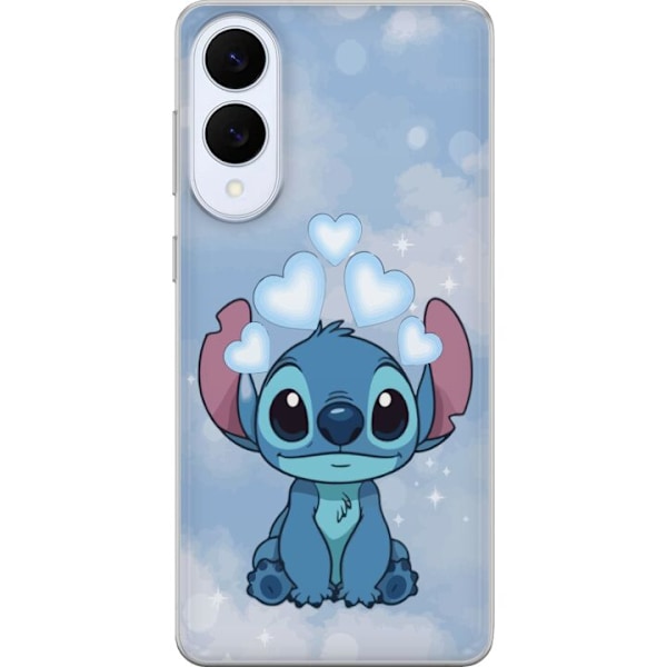 Samsung Galaxy S25 Edge Läpinäkyvä kuori Stitch Hyppäävä Ilo - Hauska Suunnittelu Lahjalle