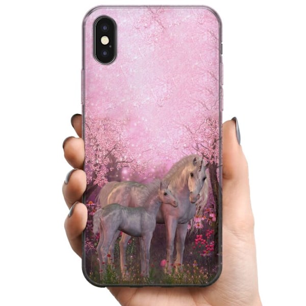 Apple iPhone X TPU Mobildeksel Unicorn