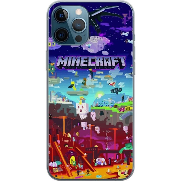 Apple iPhone 12 Pro Max Gennemsigtig cover Minecraft