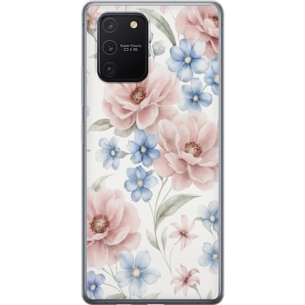 Samsung Galaxy S10 Lite Gjennomsiktig deksel Romantiske blomst