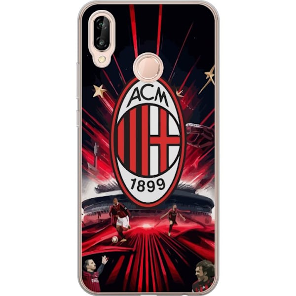 Huawei P20 lite Gjennomsiktig deksel AC Milan